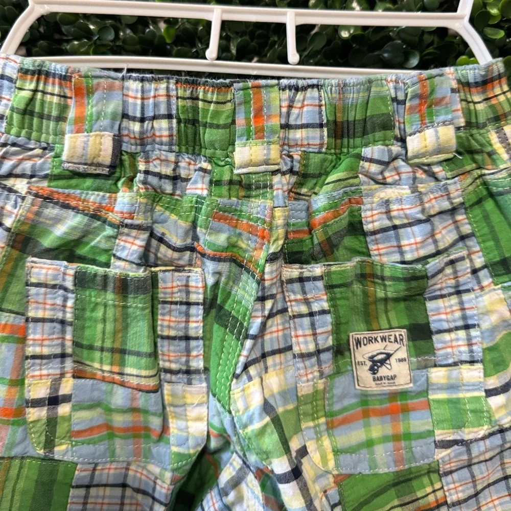 🔥5/$25🔥 GAP 12-18MOS BOY BABY/TODDLER LARGE PLAID PREPPY PANTS